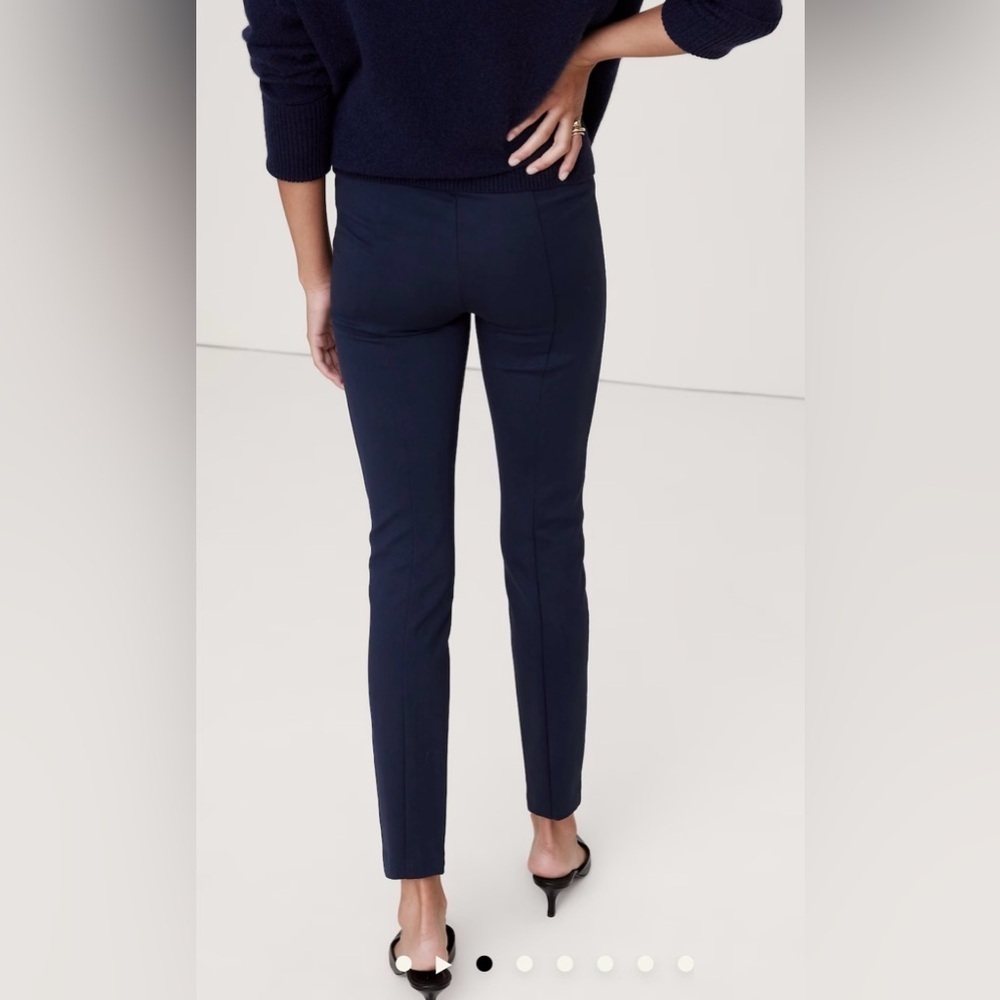 NWT Banana Republic Skinny Everywhere Ponte Pant Navy Size Small - Picture 2 of 5